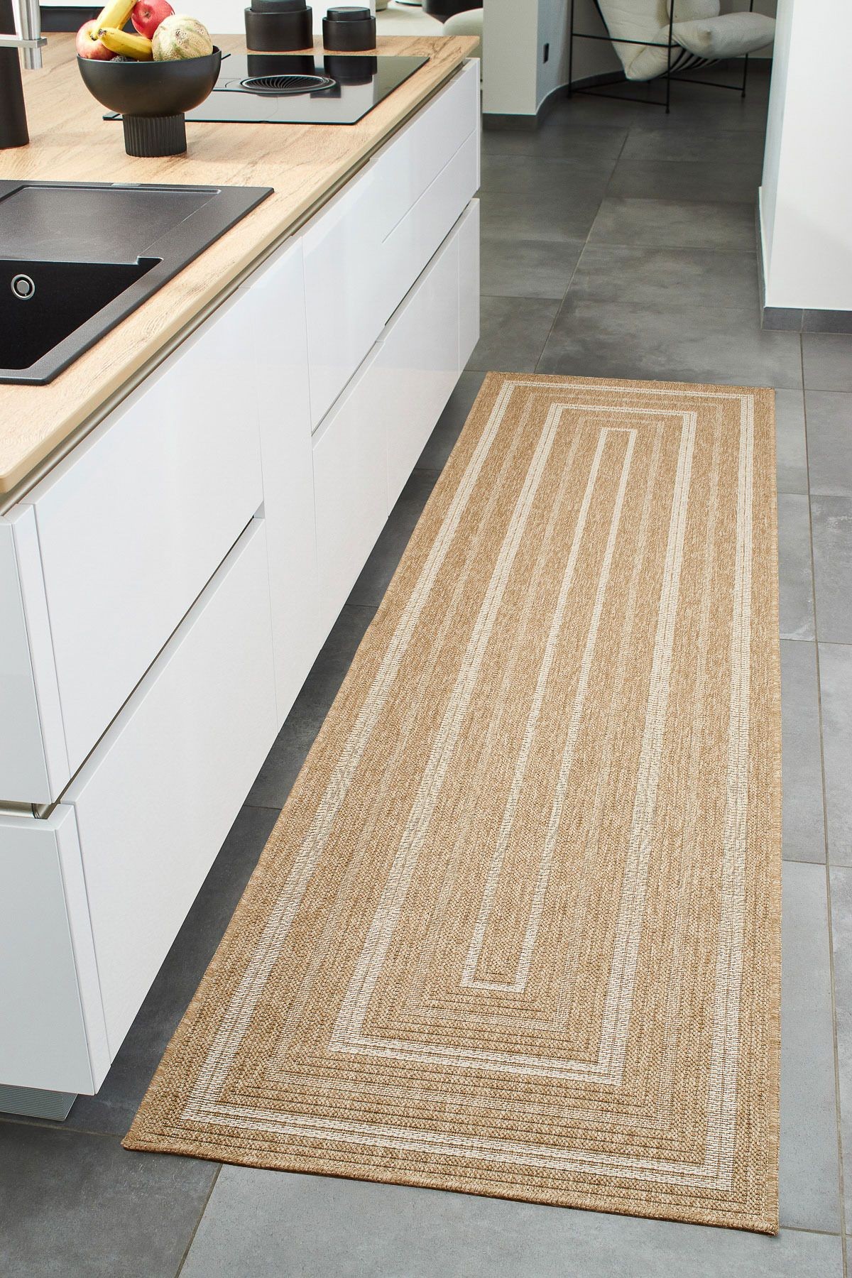 Naturel Jüt Halı Modern Örme Kilim 8863