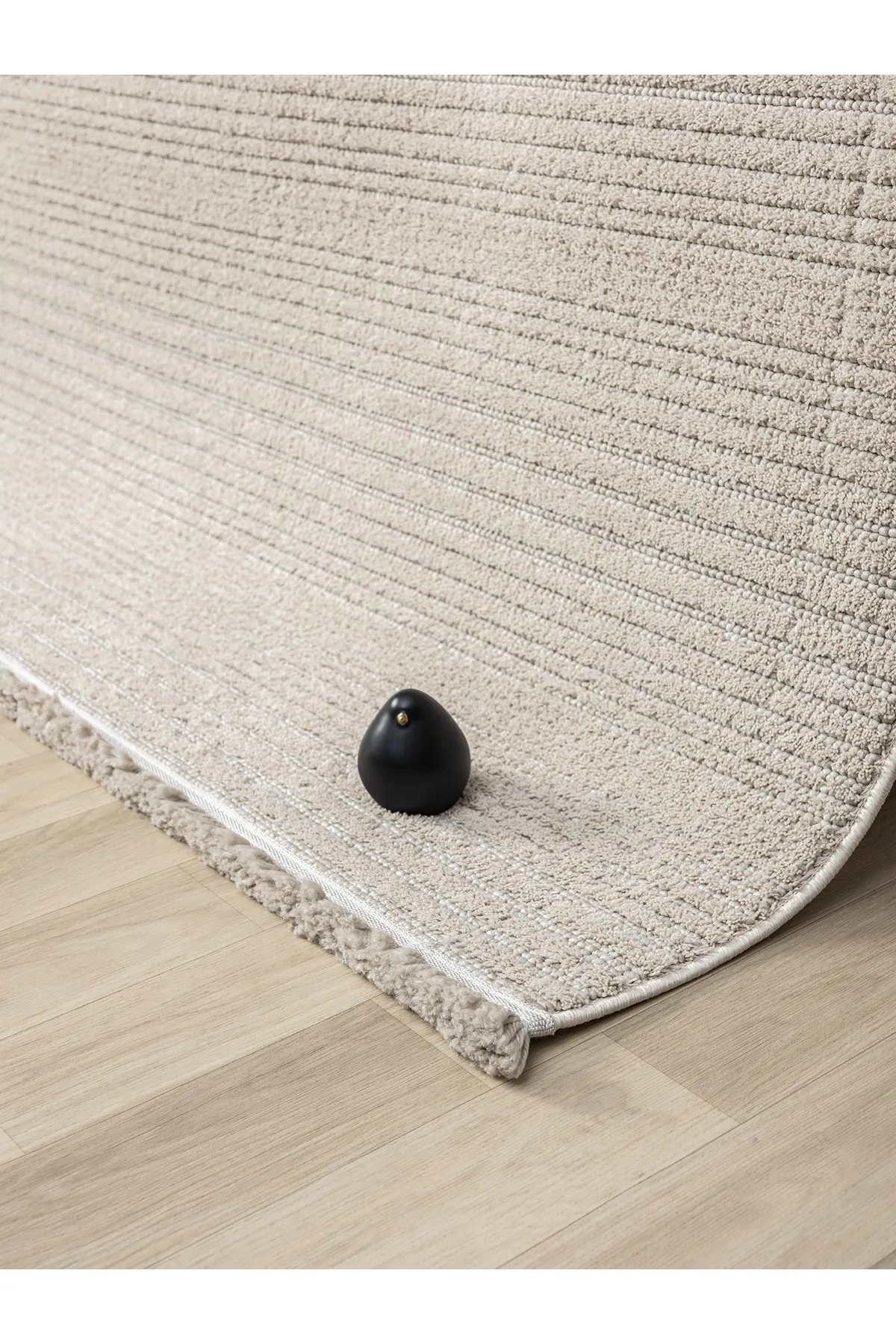 Step Serisi Naturel Bukleli Yumuşak Dokulu Iskandinav Dokuma Halı