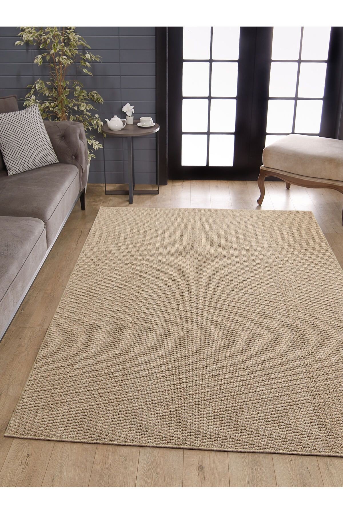 Naturel Sisal Jüt Halı Modern Yıkanabilir Toz Vermez Halı