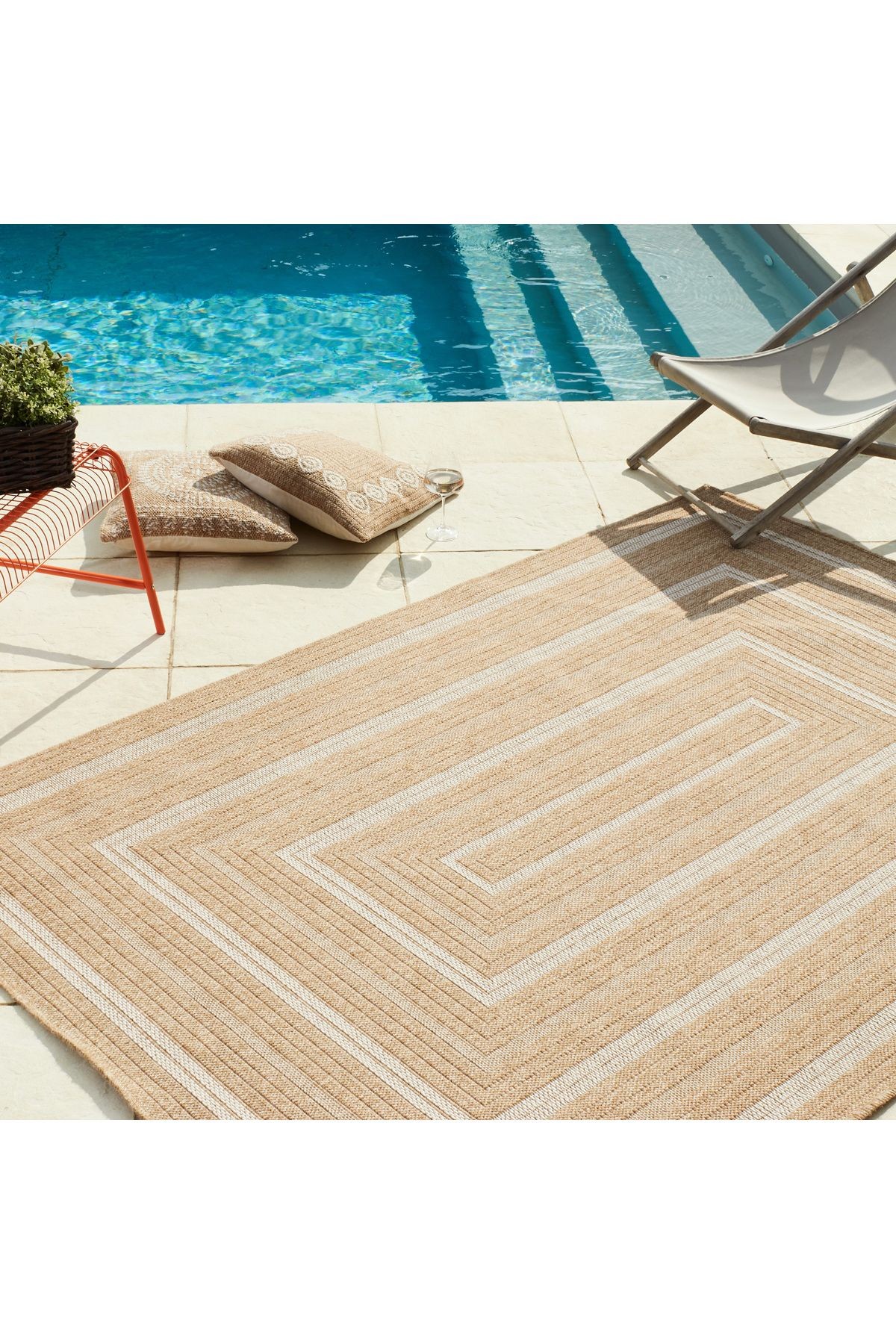 Naturel Jüt Halı Modern Örme Kilim 8863