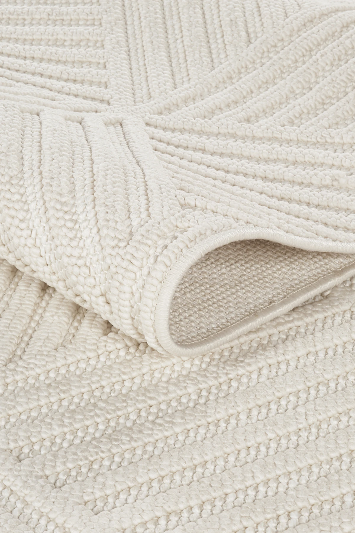 Naturel Bukleli Yumuşak Dokulu Iskandinav Dokuma Halı