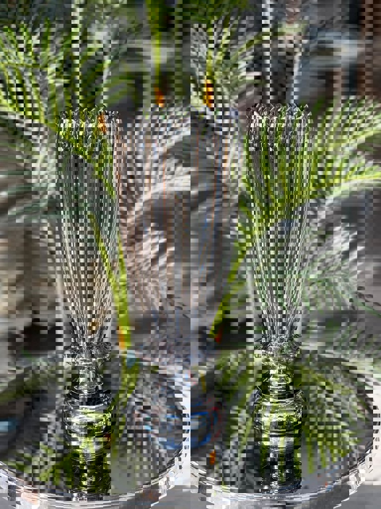 METAL AYAKLI CAM VAZO
