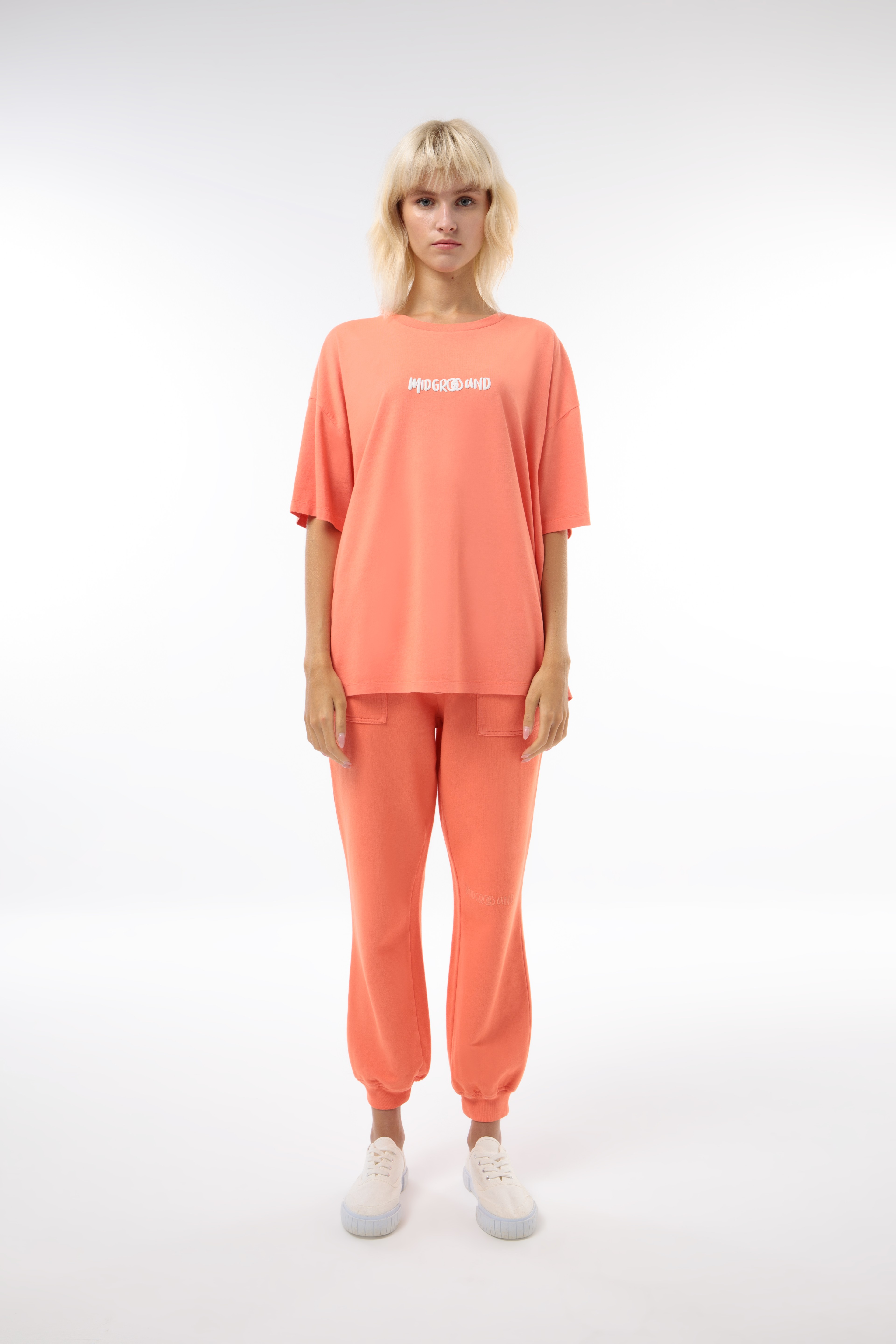 Drop #W027_A Oversized Tee - Coral