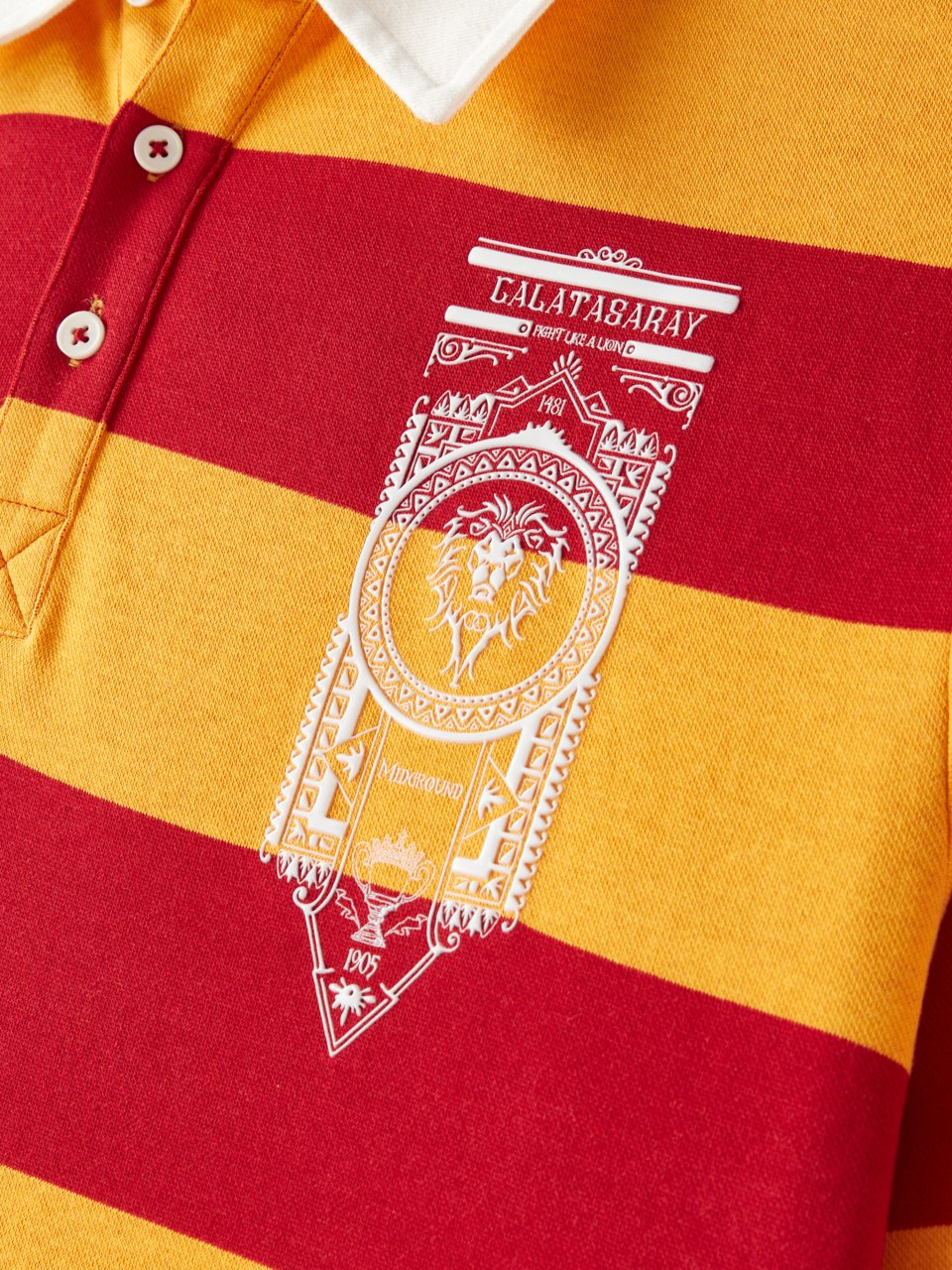 Galatasaray Çizgili Polo Sweat