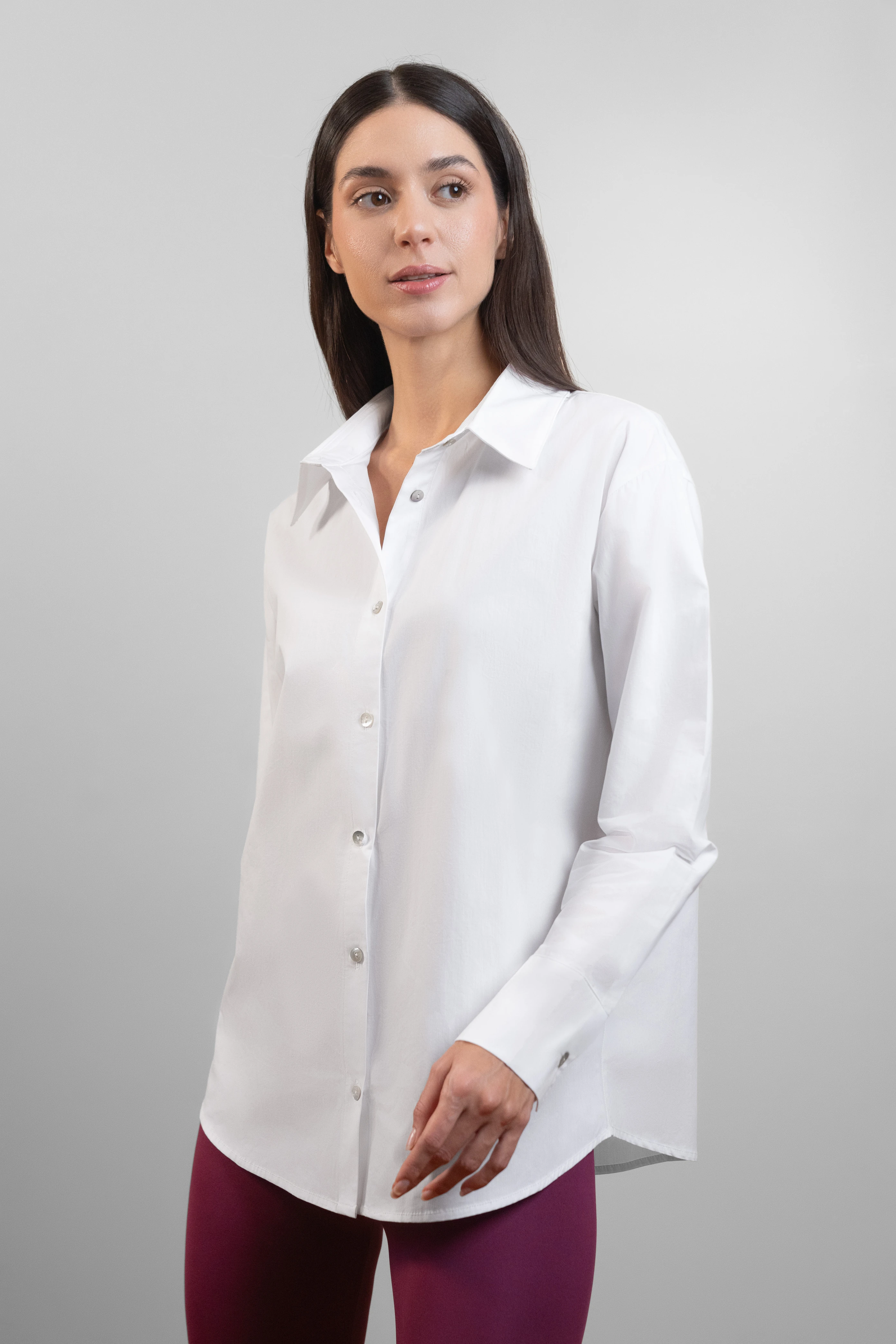 7Ground X Ayşe Köroğlu Poplin Gömlek - Beyaz