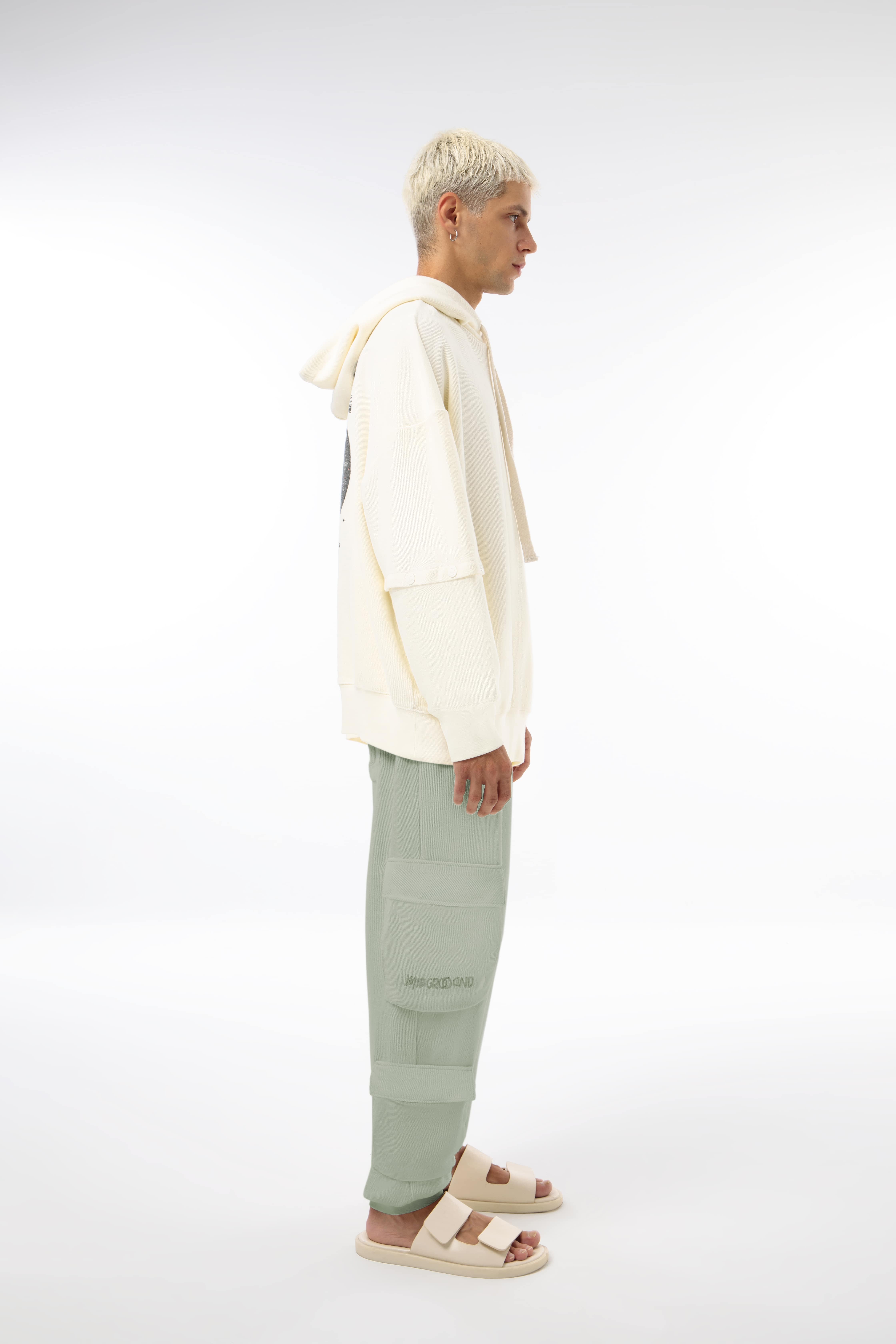 Kargo Cepli Eşofman Altı - Silver Green