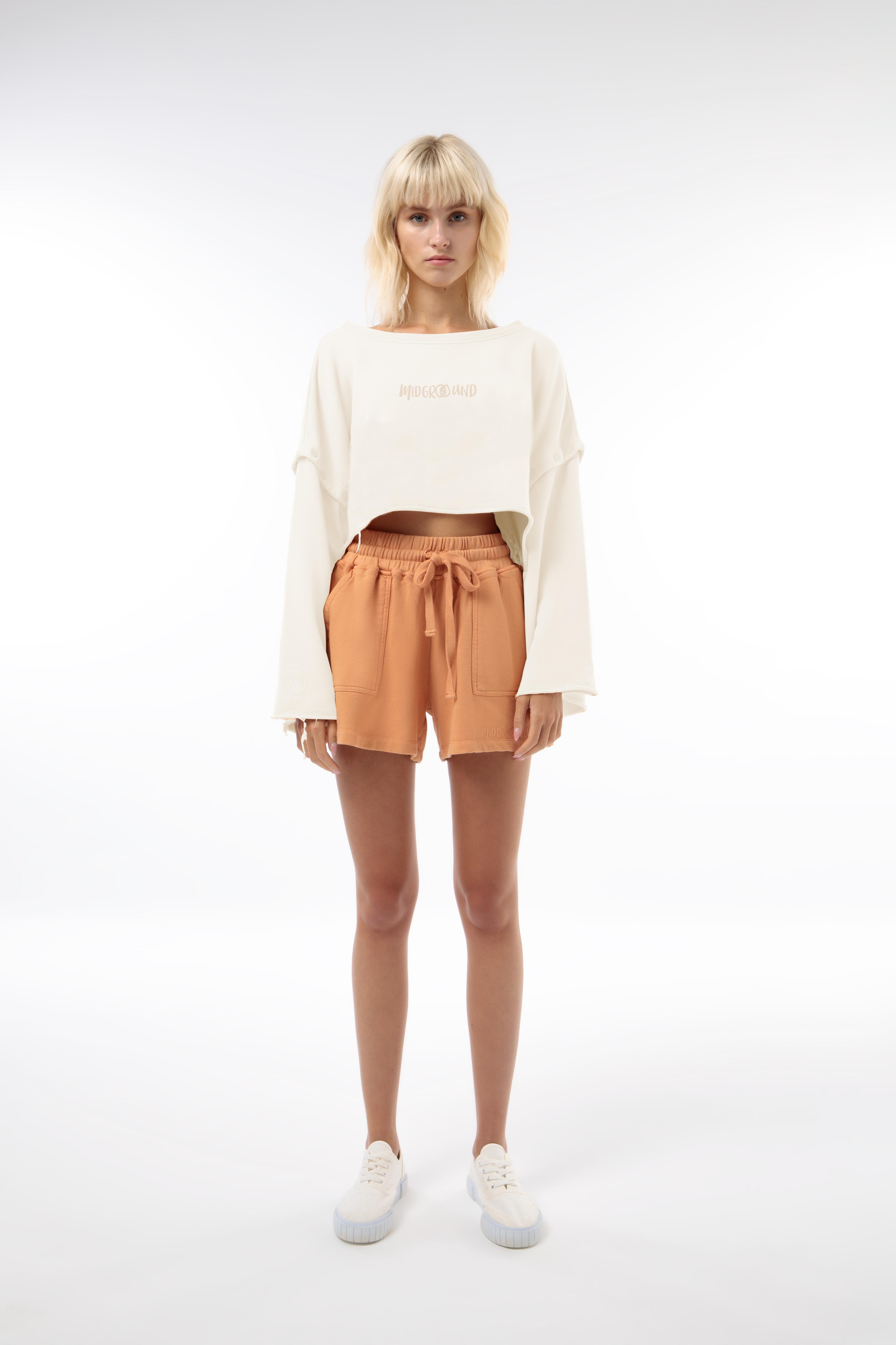 Crop Sweatshirt - Ecru