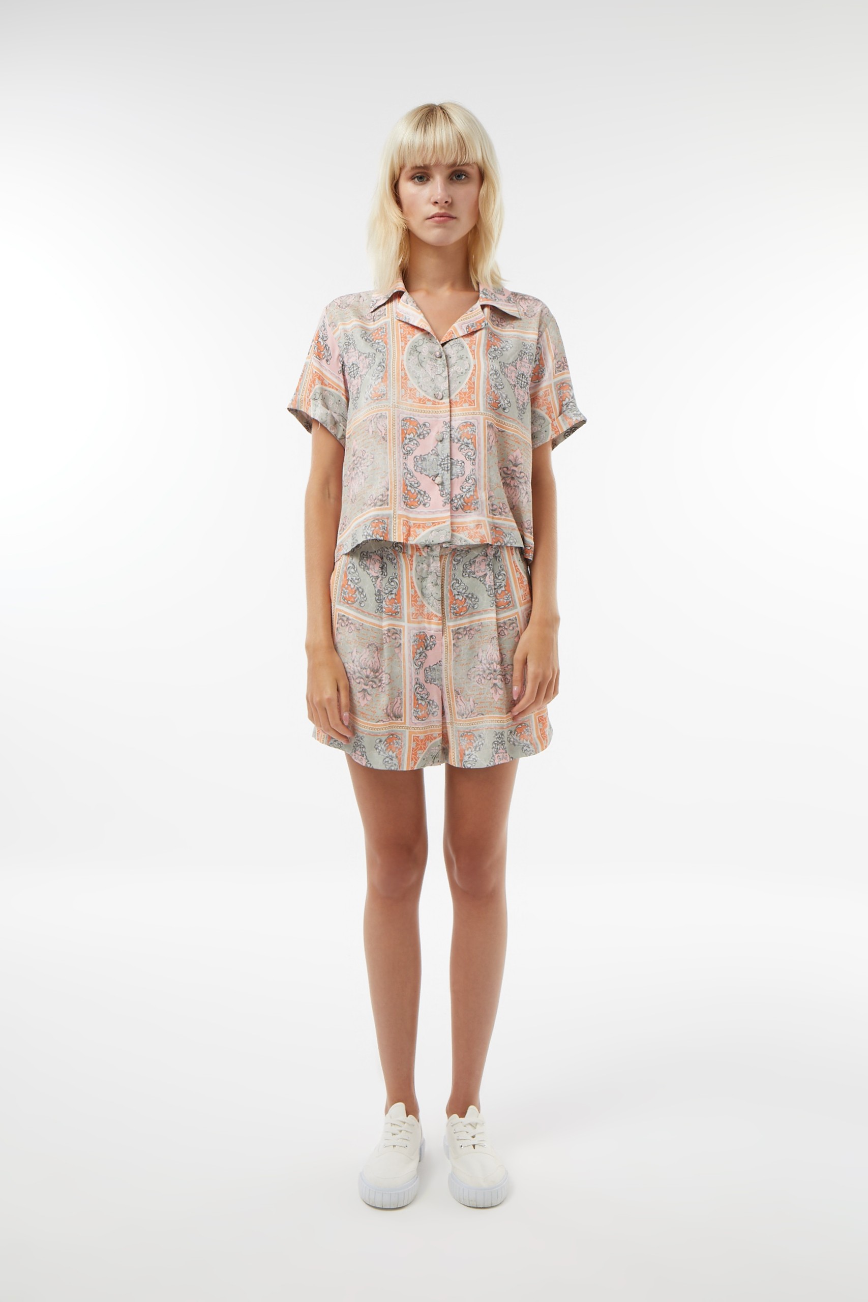 Drop #W014 Sateen Short - Patterned