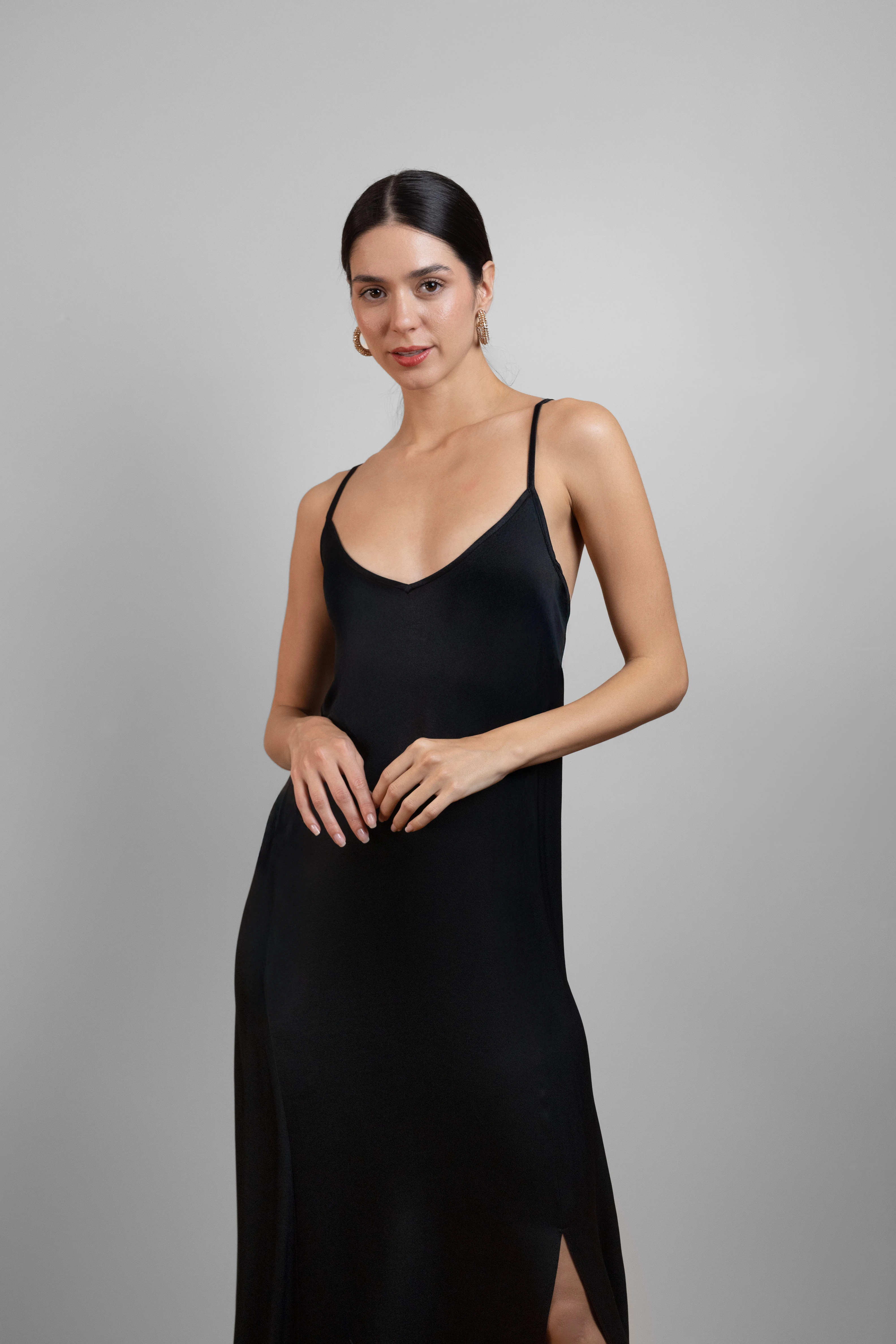 7Ground X Ayşe Köroğlu Saten Elbise- Premium