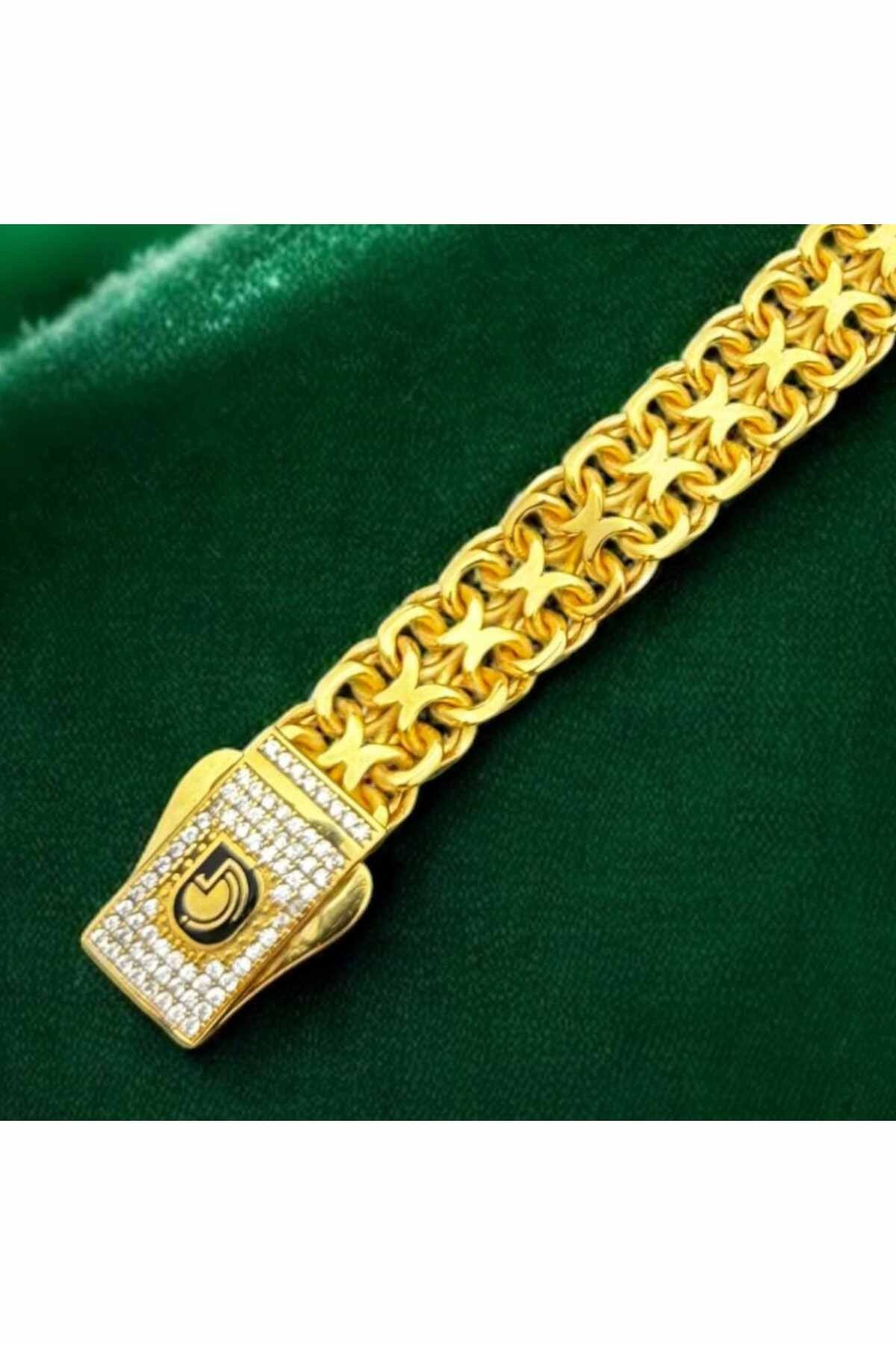 Velour Altın Kaplama Gurmet Bileklik