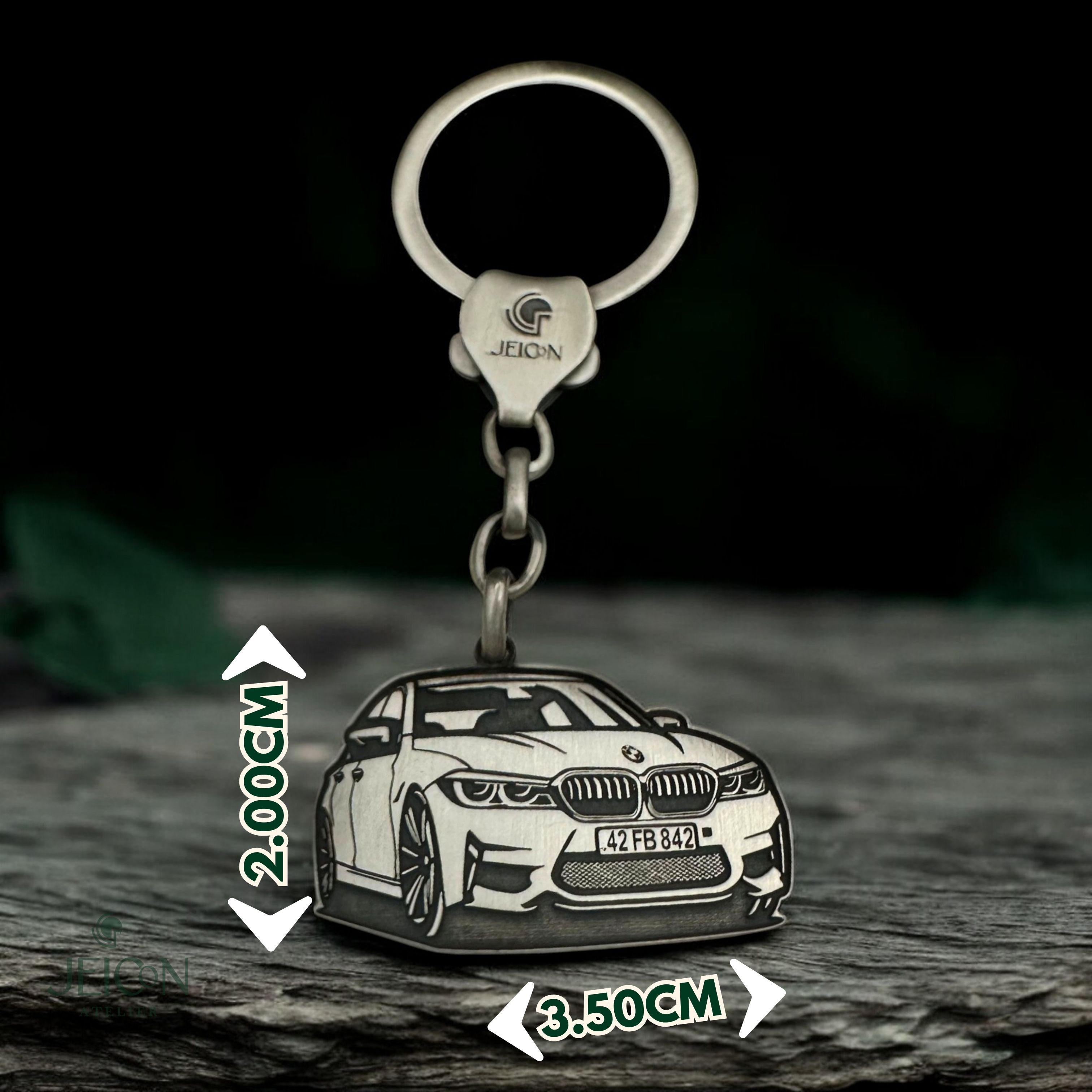 Özelleştirilebilir BMW Anahtarlık925 Ayar Gümüş