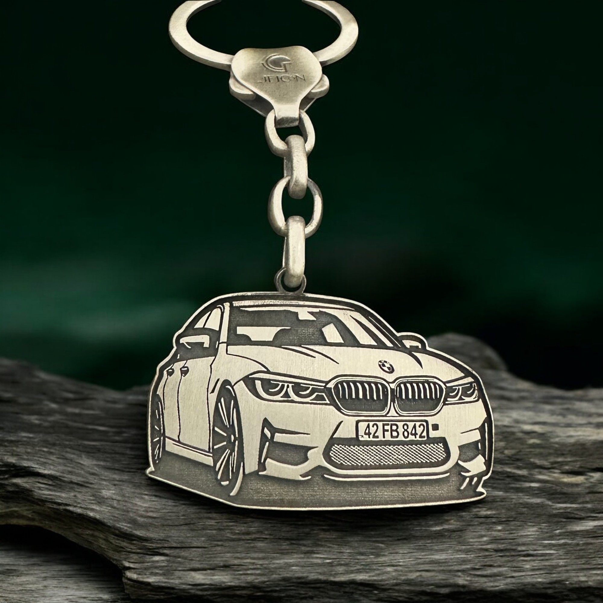 Özelleştirilebilir BMW Anahtarlık 925 Ayar Gümüş