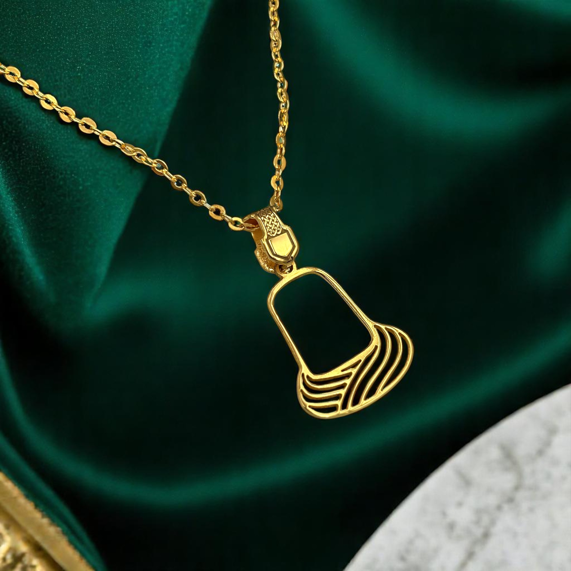 14 Ayar Altın Kaplama Mevlana Sarık Kolye