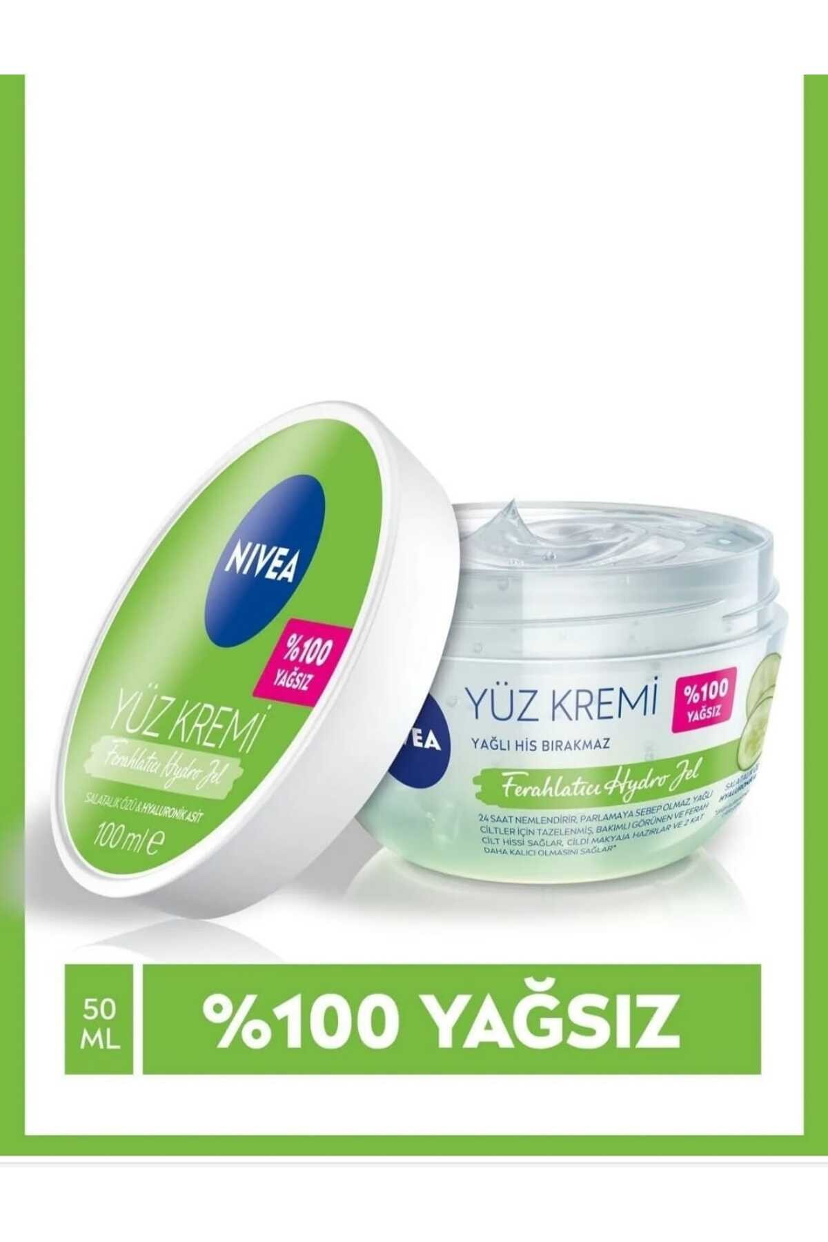 % 100 Yağsız Ferahlatıcı Jel Yüz Kremi 100ml