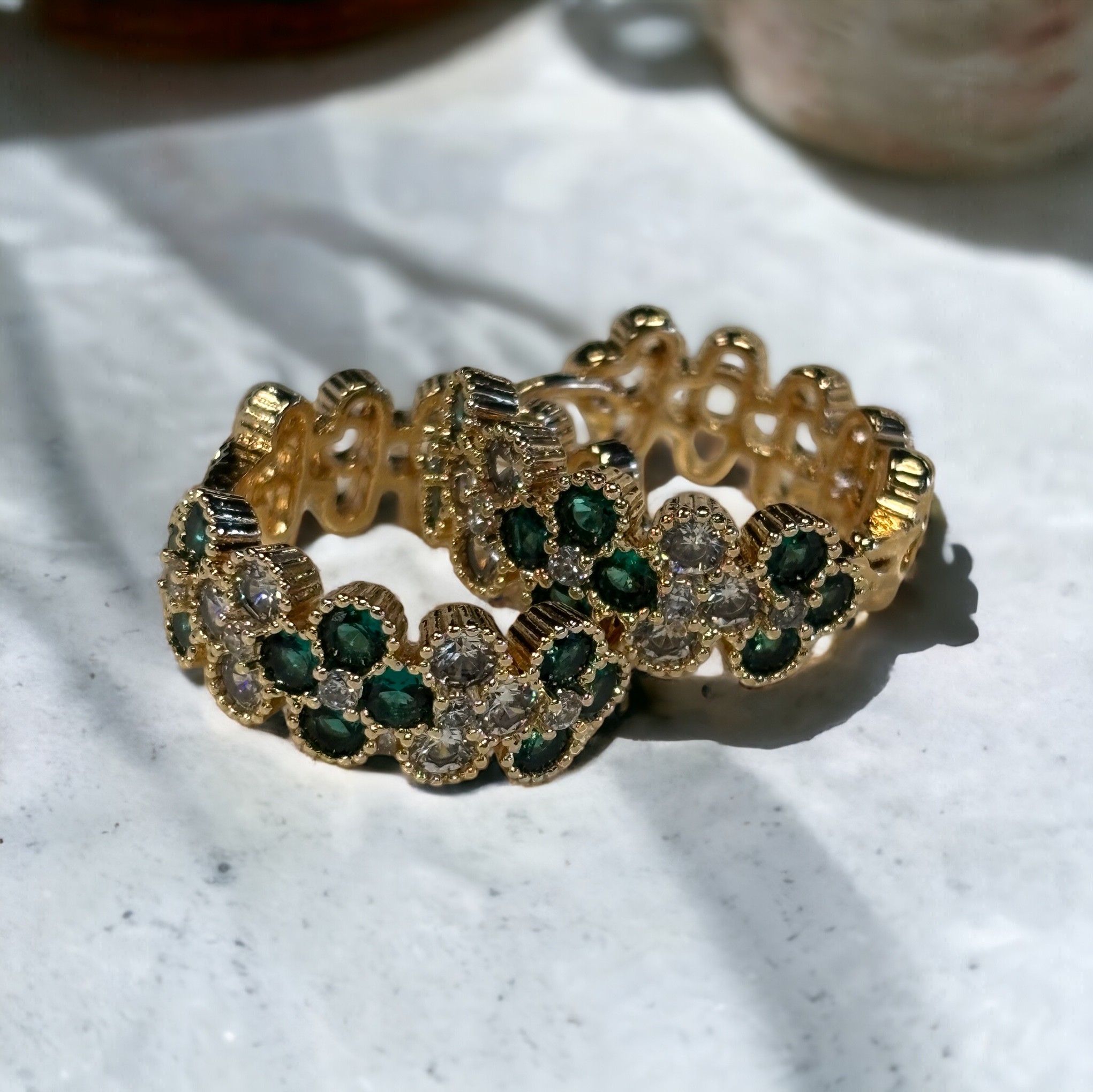 Green Clover Earrings
