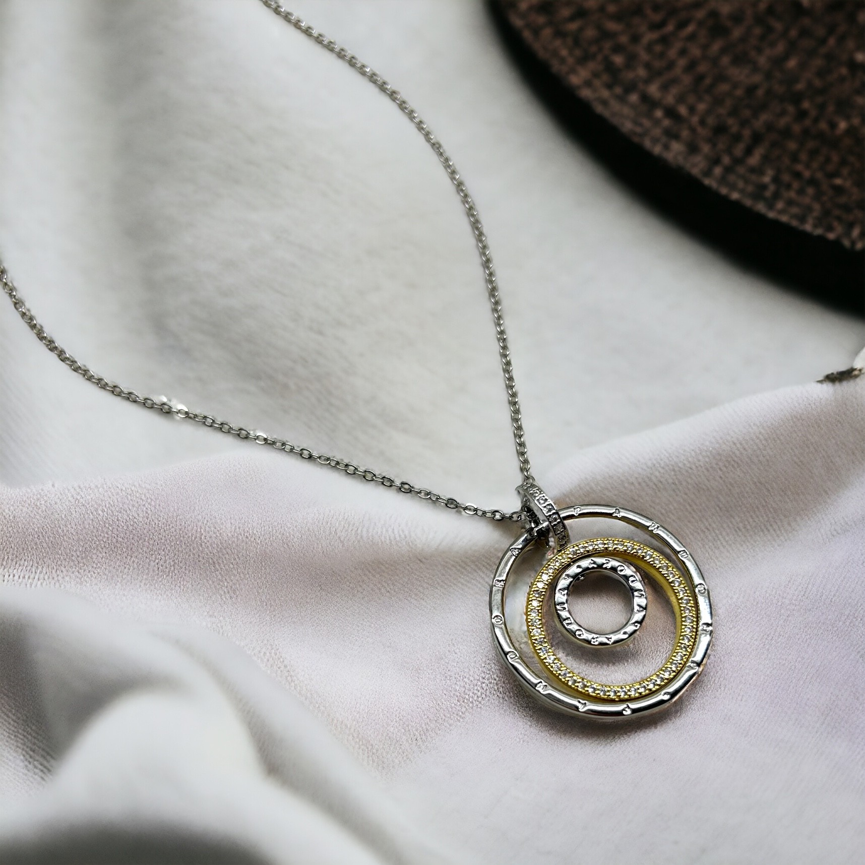 Pandora Two-Tone Ring Necklace