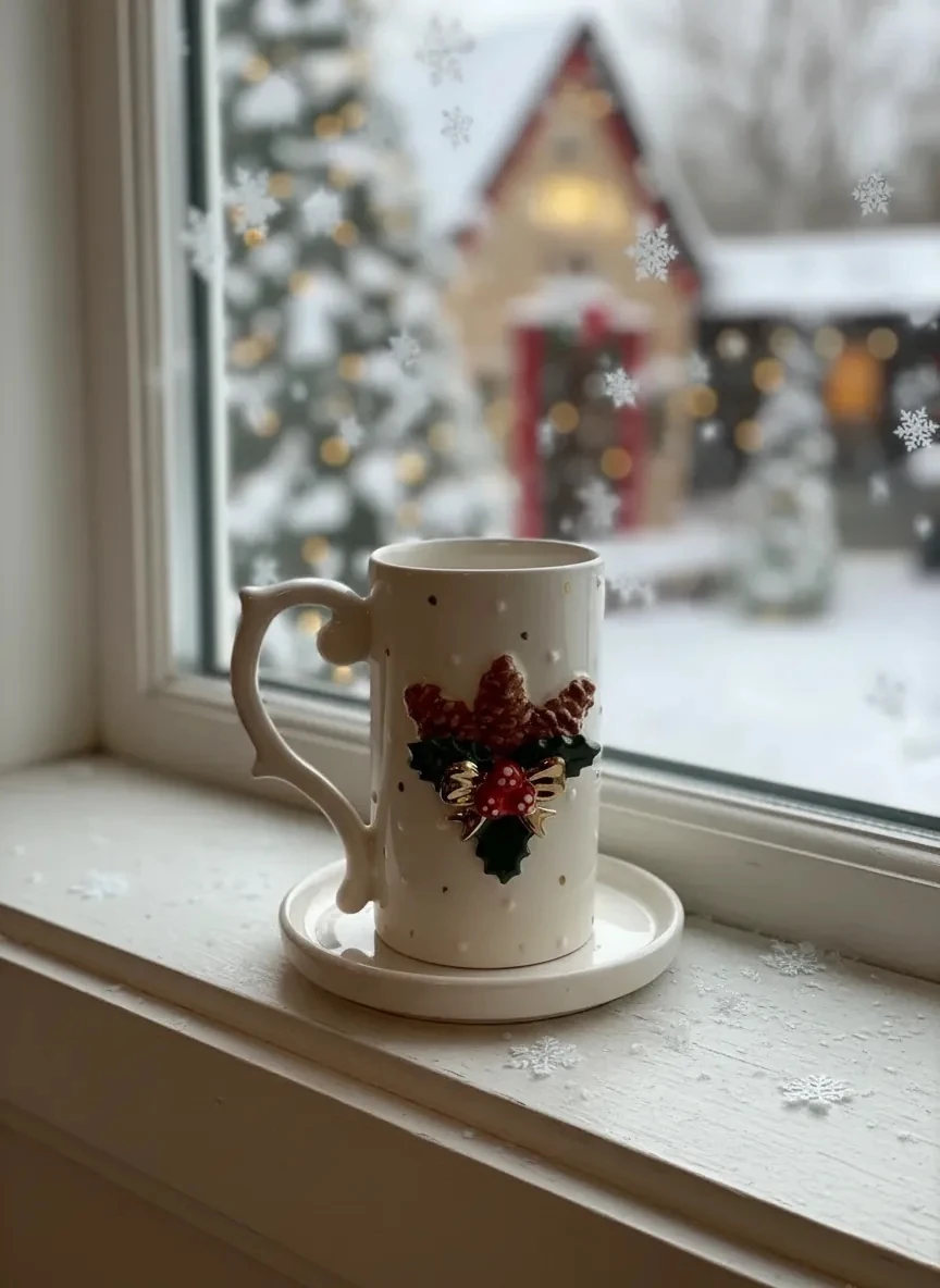 24K Fincan & Tabak Takım - Kozalak