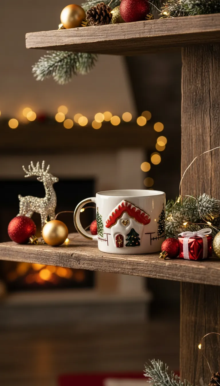 24K Mug - Noel Seramik Mug-Christmas Ev