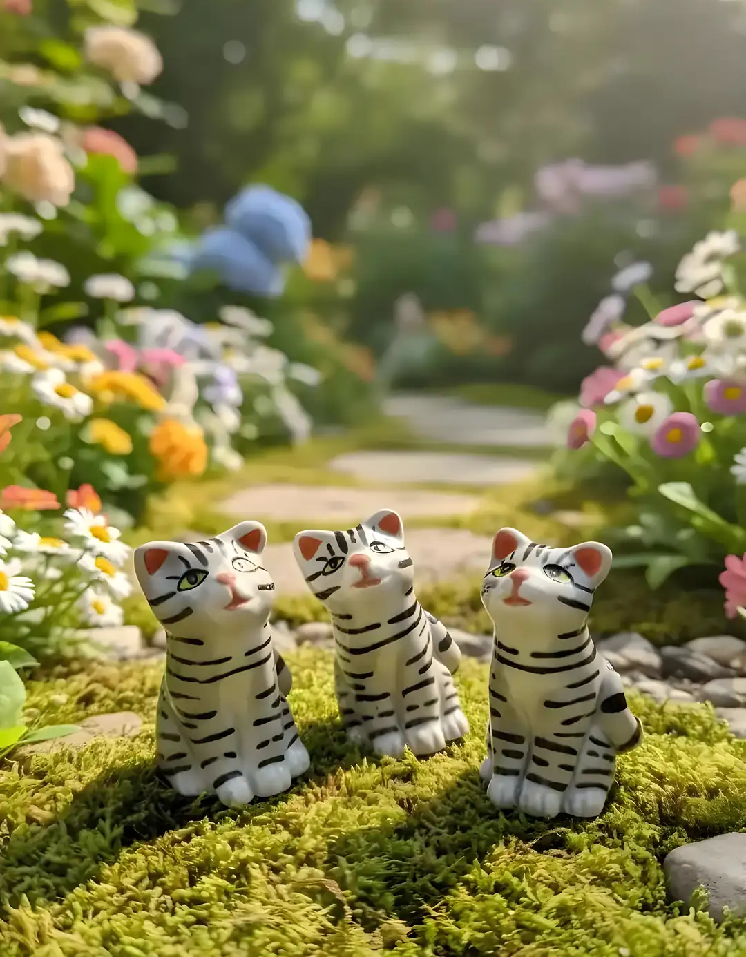 Siyah Beyaz Tiger Kedi