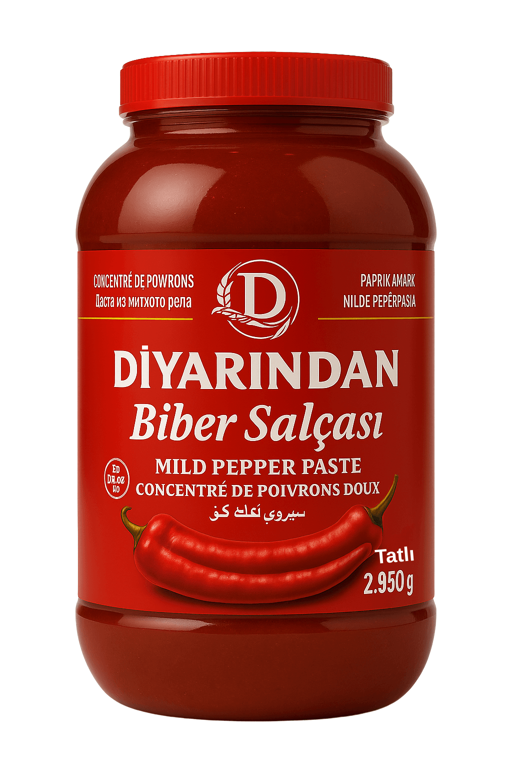 Diyarından Hatay Tatlı Biber Salçası 2.950 Gr