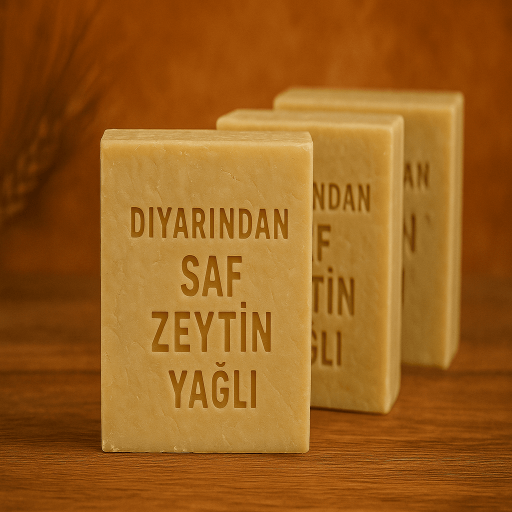 Diyarından Hatay Doğal Saf Zeytinyağlı Sabun 3 Adet (375 Gr)