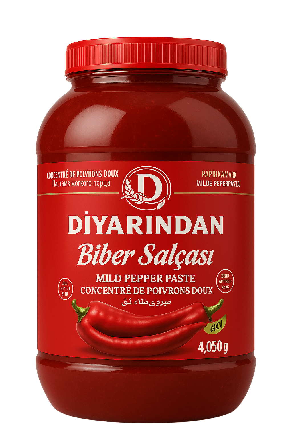 Diyarından Hatay Acı Biber Salçası 4.050 Gr