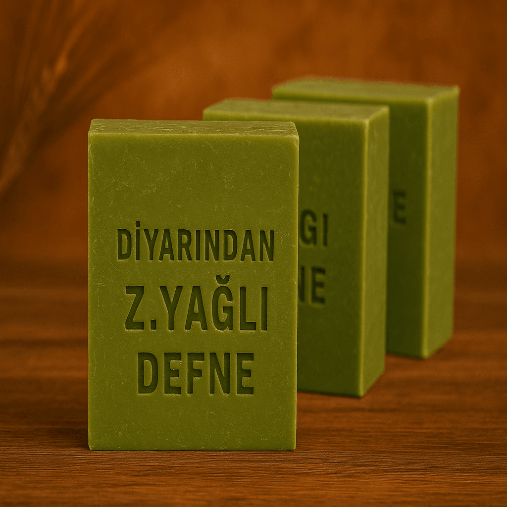 Diyarından Hatay Doğal Zeytinyağlı Defne Sabun 3 Adet (375 Gr)