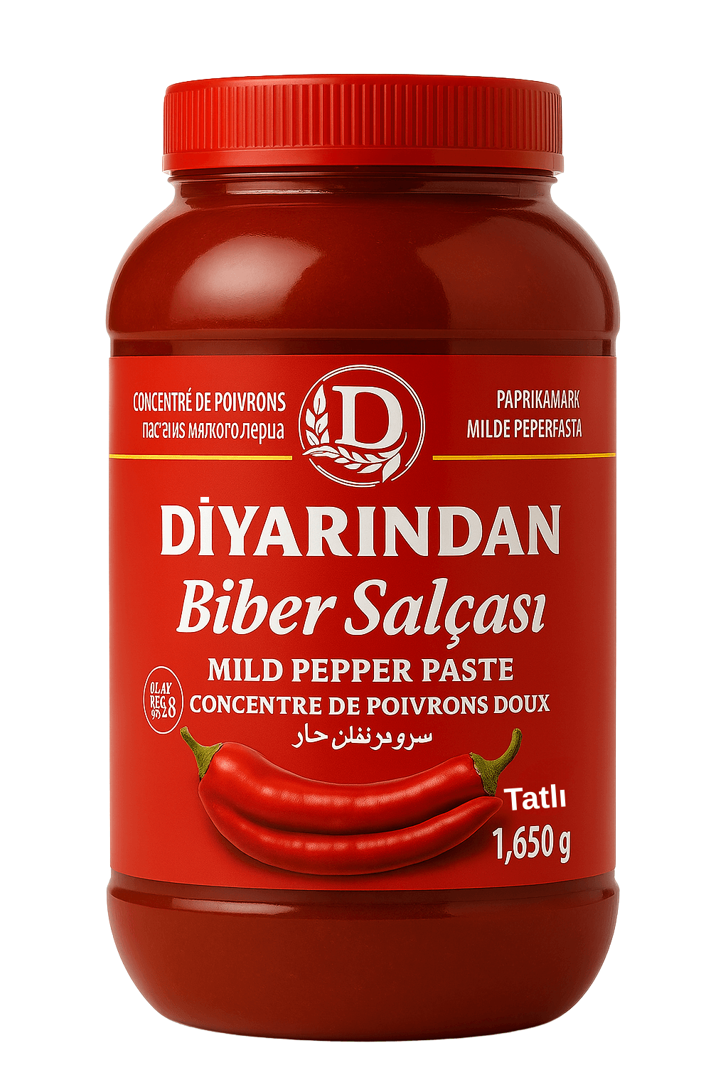 Diyarından Hatay Tatlı Biber Salçası 1.650 Gr