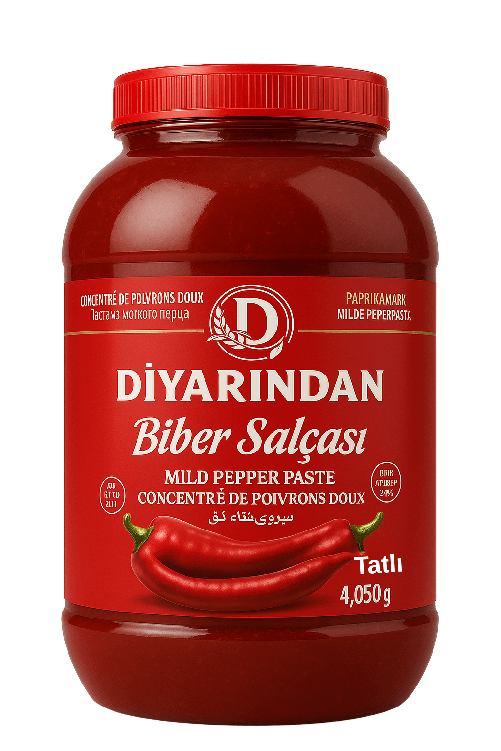 Diyarından Hatay Tatlı Biber Salçası 4.050 Gr