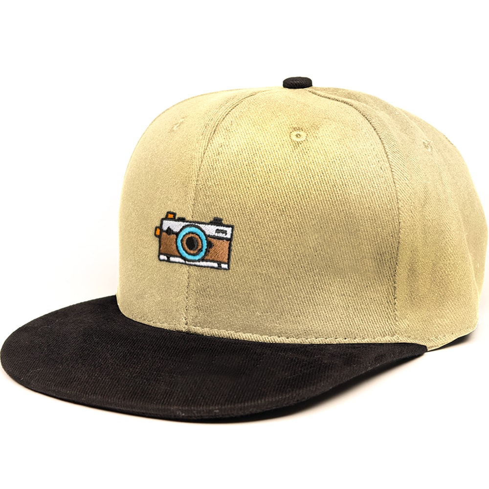 Retro Kamera işlemeli Hip Hop Şapka