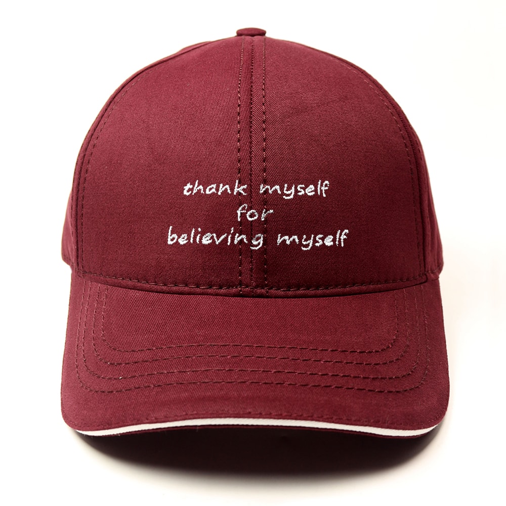 Thank myself for believing myself Şapka