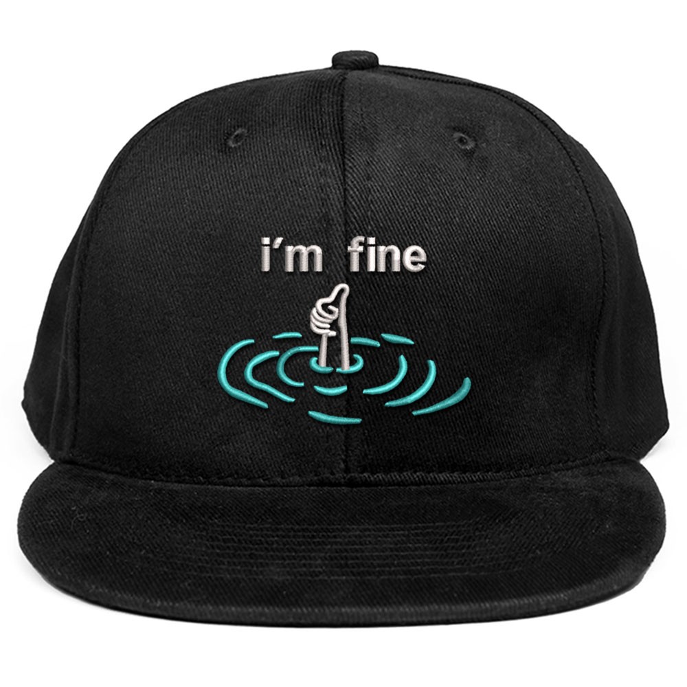 i'm fine İşlemeli Hip Hop Şapka