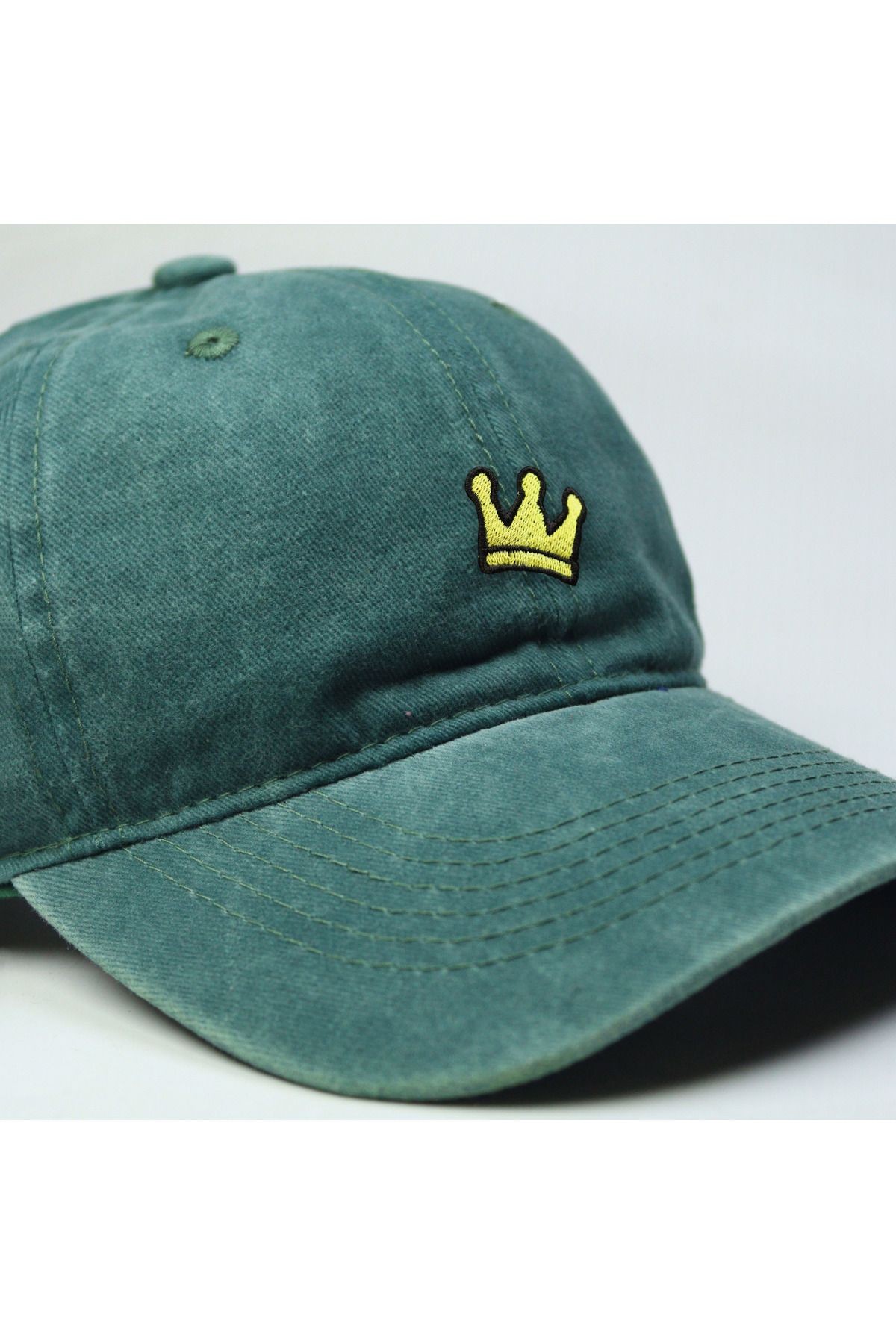 King Cool Şapka , Nakış Işlemeli - Mint Yeşili