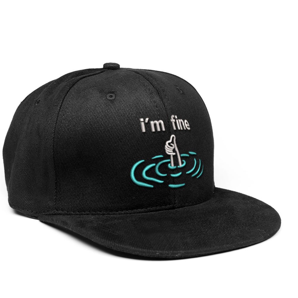 i'm fine İşlemeli Hip Hop Şapka