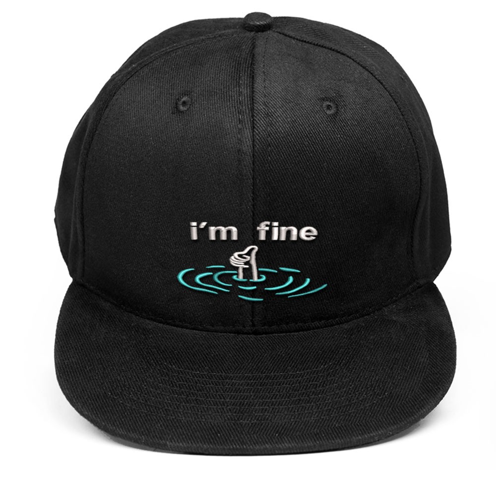 i'm fine İşlemeli Hip Hop Şapka
