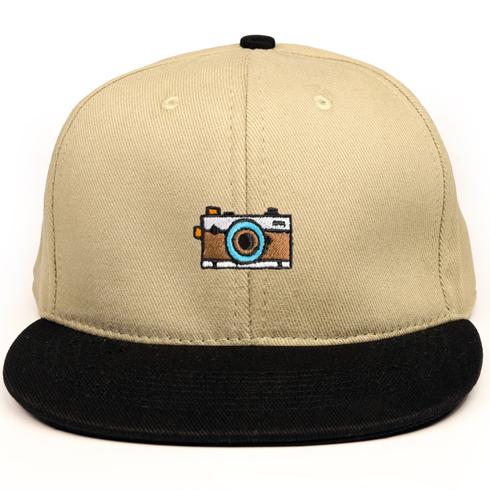 Retro Kamera işlemeli Hip Hop Şapka