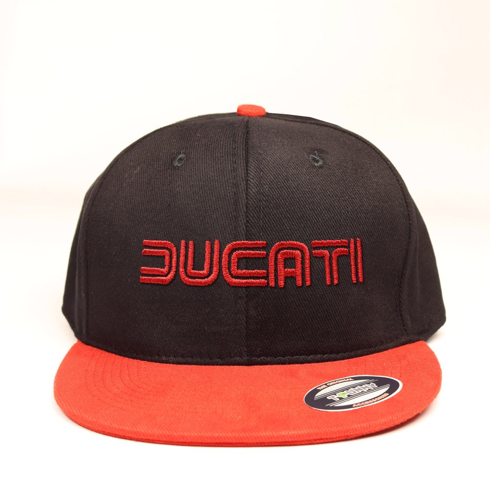 Retro Ducati Hip-Hop Trucker Şapka - kırmızı