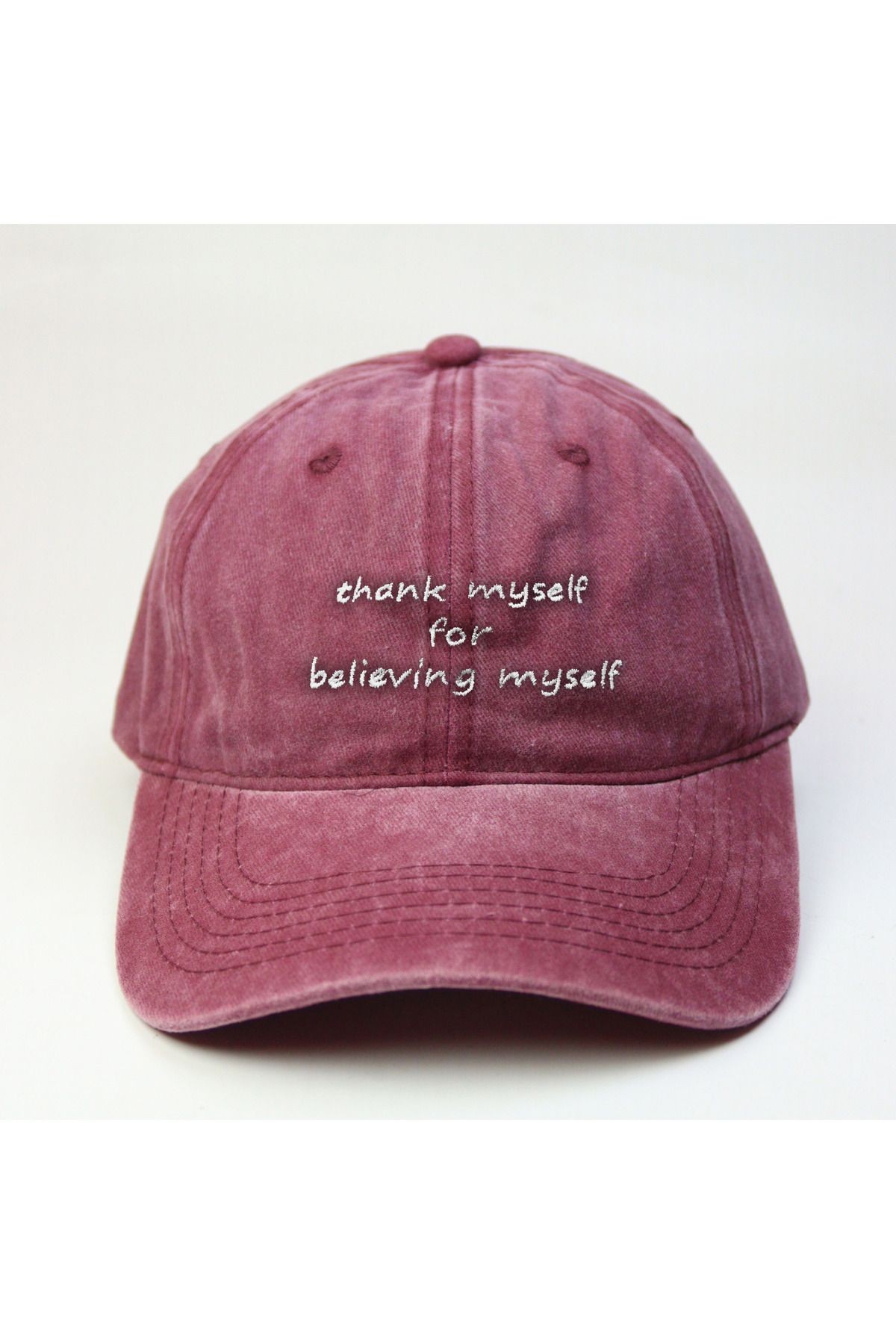 Thank myself for believing myself Cool Yıkamalı Şapka