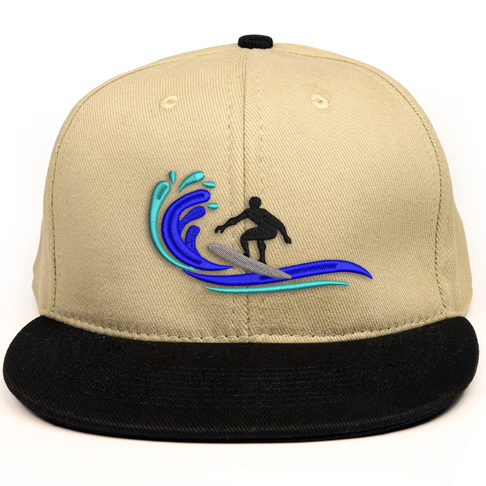 Surfing işlemeli Sörfçü Şapkası