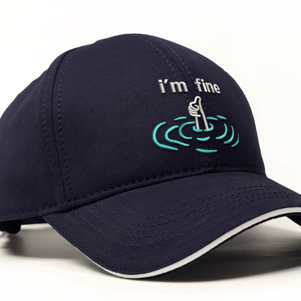 i'm fine İşlemeli Şapka