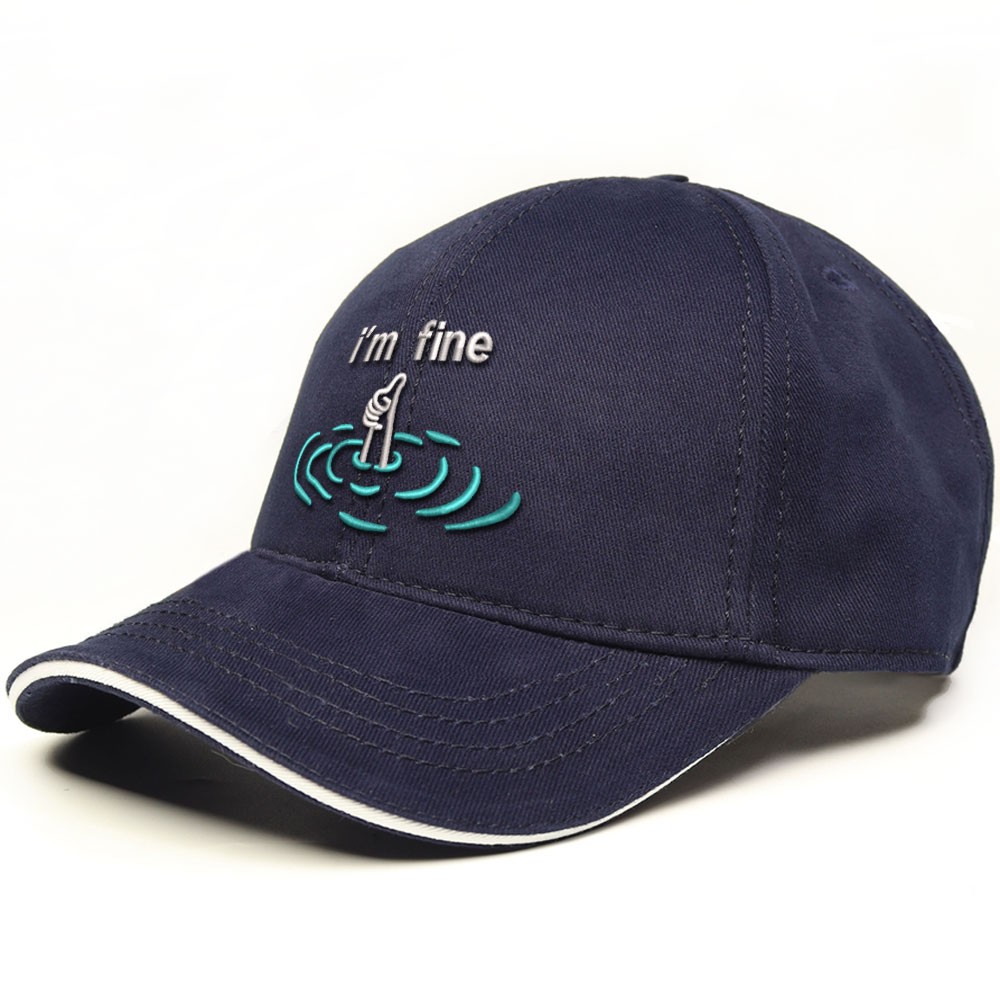 i'm fine İşlemeli Şapka