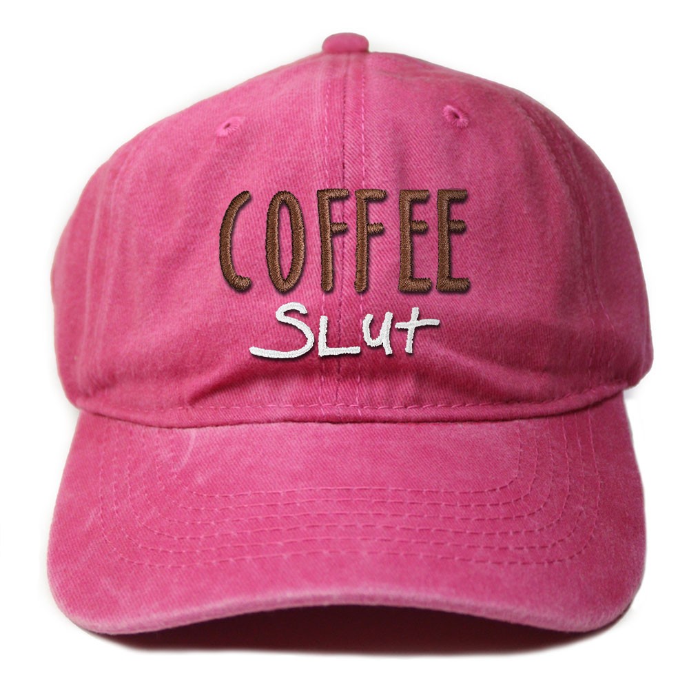 Coffe Slut Kahve Bağımlısı Yıkamalı Eskitme Şapka