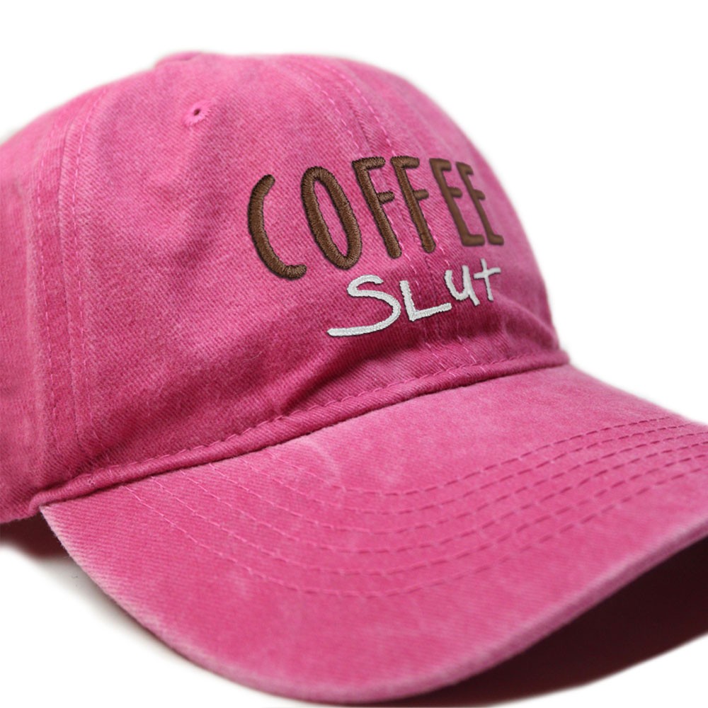 Coffe Slut Kahve Bağımlısı Yıkamalı Eskitme Şapka