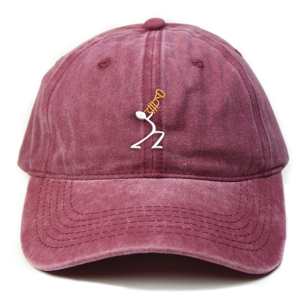 Trompet Müzisyen Retro Şapka - Bordo