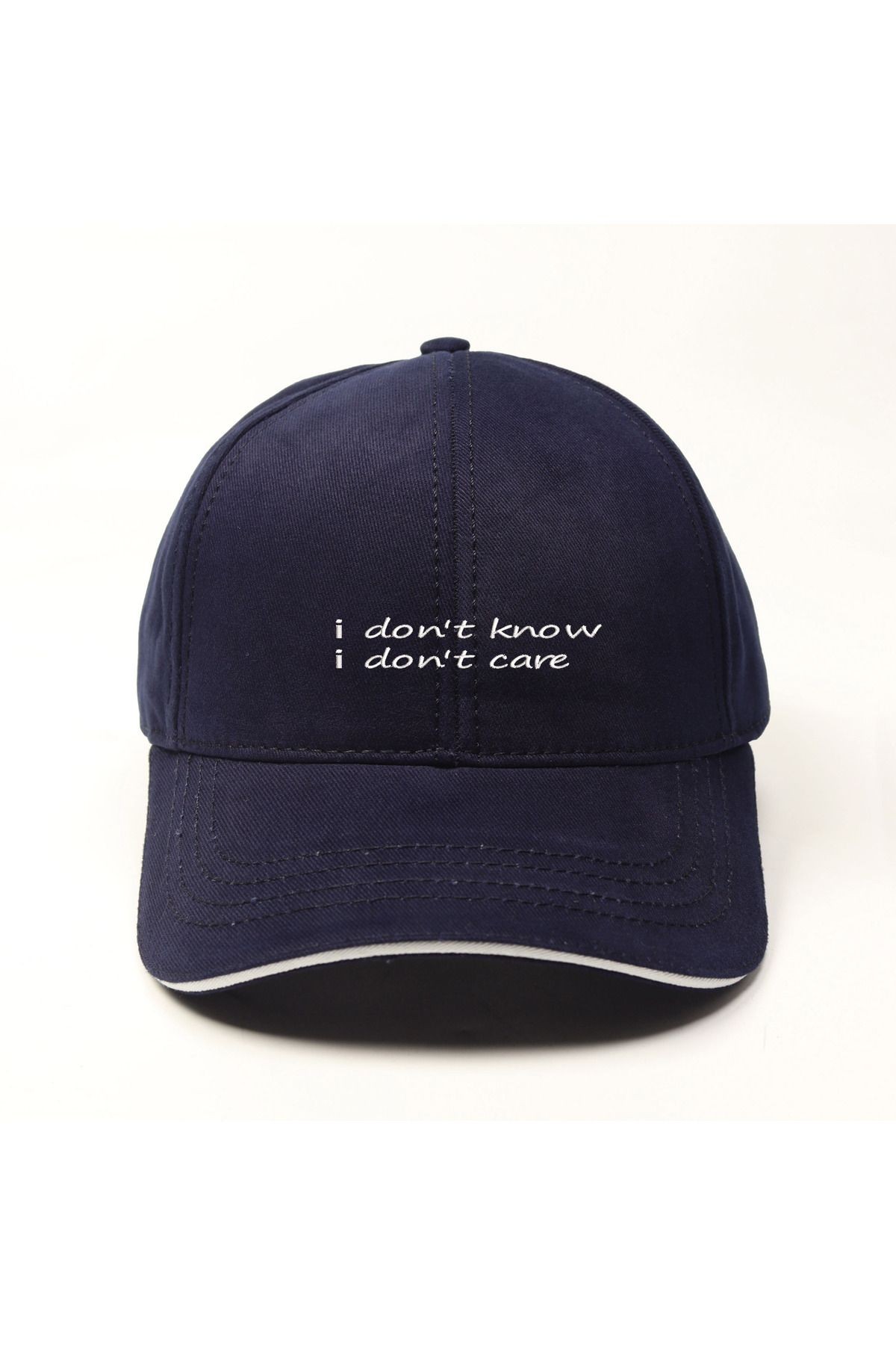 I don't know I don't care İşlemeli Şapka