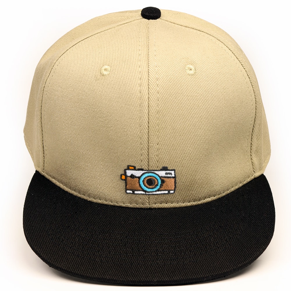 Retro Kamera işlemeli Hip Hop Şapka