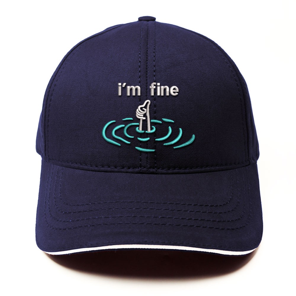 i'm fine İşlemeli Şapka