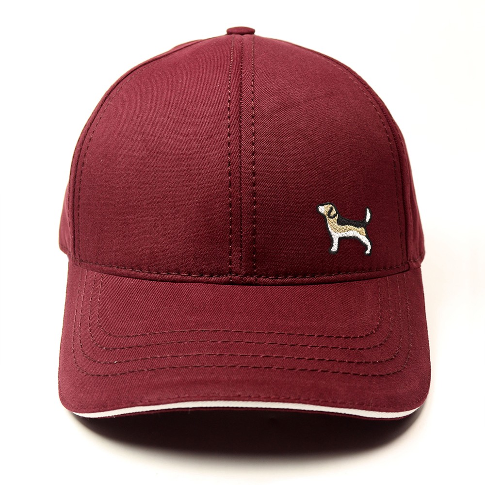 Sevimli Beagle Şapka - Bordo