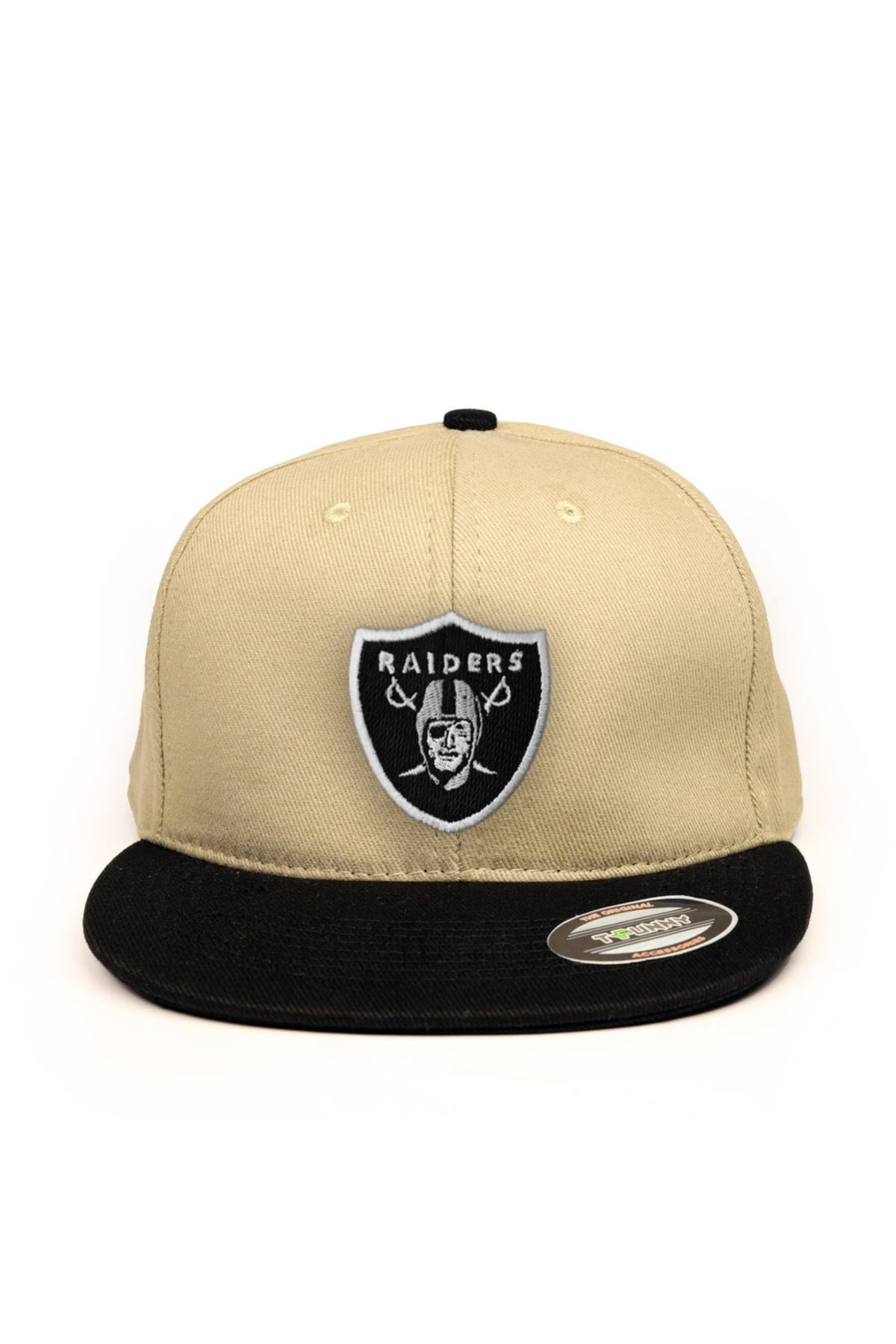 Raiders Hip-Hop Şapka , Nakış İşlemeli Raiders Şapka - Bej