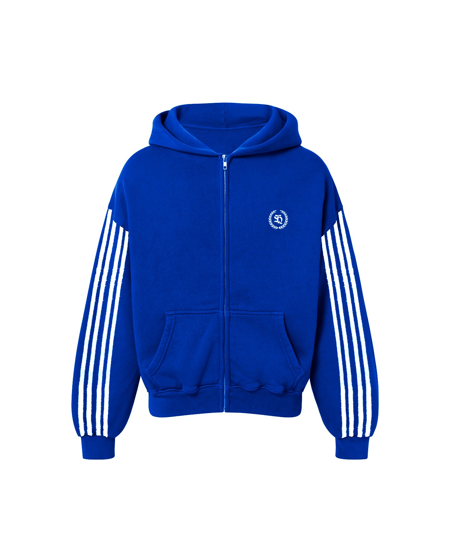 4 STRIPES BLUE ZIPPER